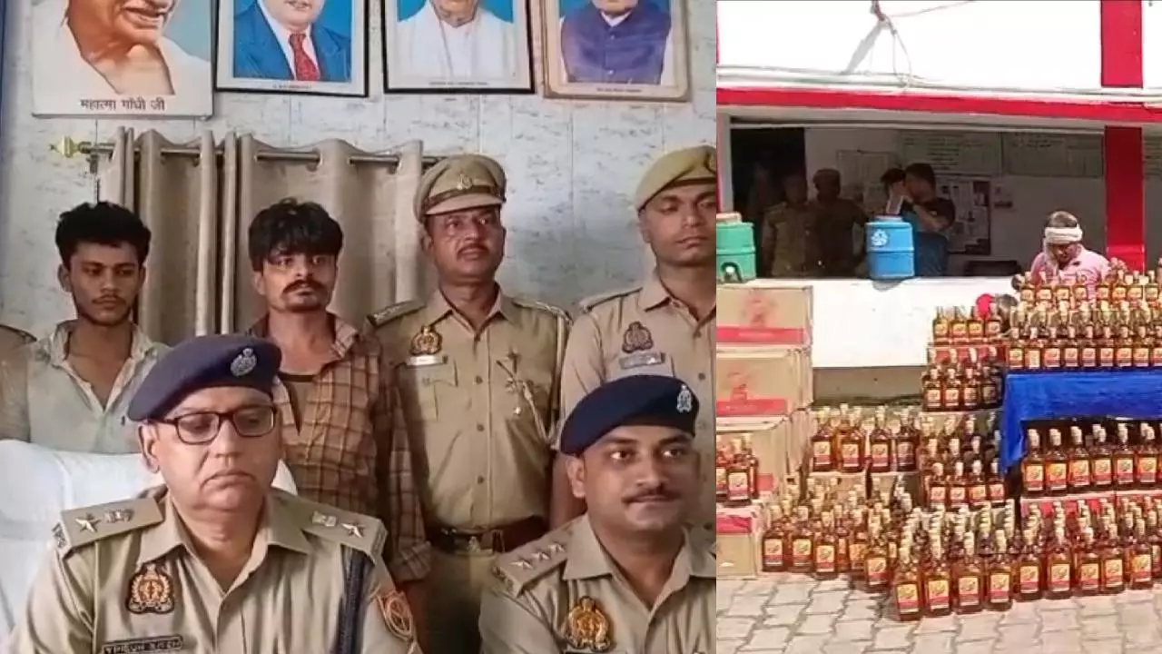 अंतर्राज्यीय शराब तस्करी गिरोह का भंडाफोड़, ₹72 लाख की अंग्रेजी शराब के साथ दो तस्कर गिरफ्तार
