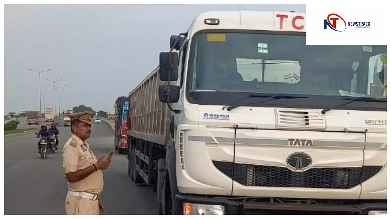 Chandauli News: ट्रैफिक नियमों की अनदेखी पर कार्रवाई: 418 वाहनों का चालान