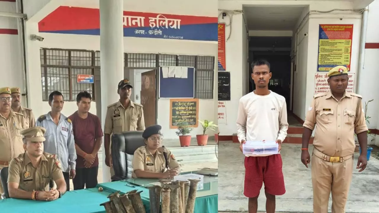 Chandauli News: चंदौली पुलिस की दोहरी सफलता, इलिया और सैयदराजा में तीन शातिर चोर गिरफ्तार