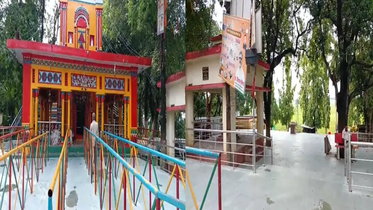 Shravasti News: नवरात्रि से पहले देवी मंदिरों की सजावट शुरू