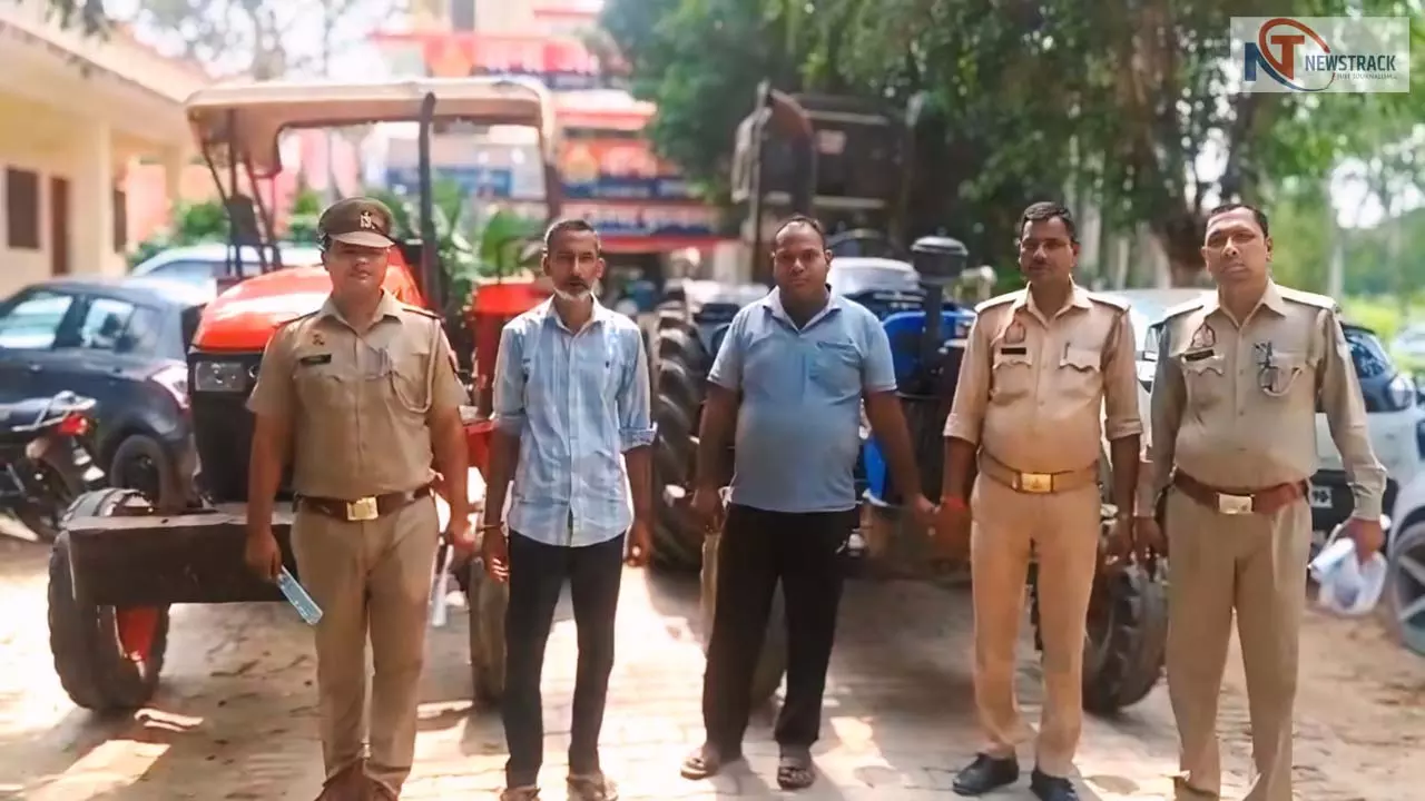 Two stunt gamblers arrested for pulling opposite tractors betting lakhs