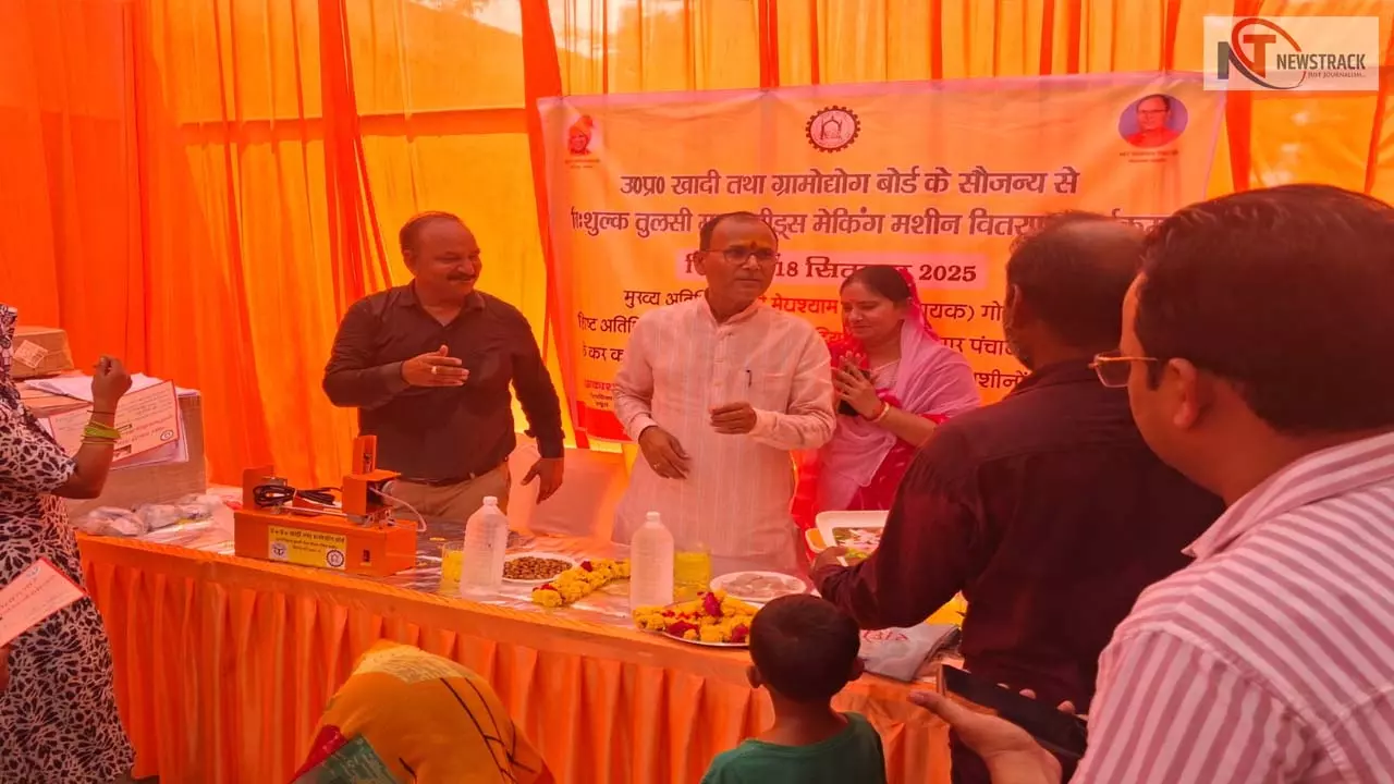 Entrepreneurs get free basil garland beads making machine, increase rural employment