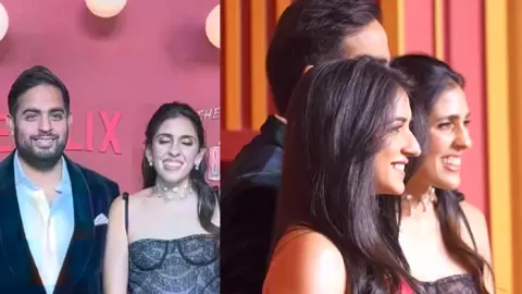 Akash Ambani Shloka Ambani Radhika Merchant Video Akash Ambani Shloka Ambani Radhika Merchant Video
