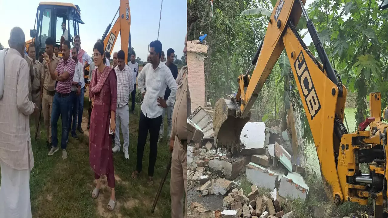Auraiya News: औरैया में अवैध कब्जों पर बड़ी कार्रवाई, 115 अतिक्रमण हटाए गए