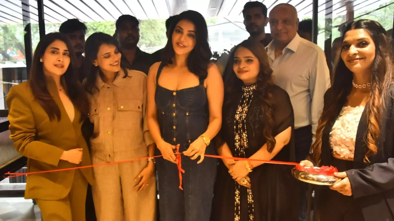 काजल अग्रवाल ने किया लखनऊ के अशियाना में हेयर मास्टर्स लक्ज़री सैलून का उद्घाटन
