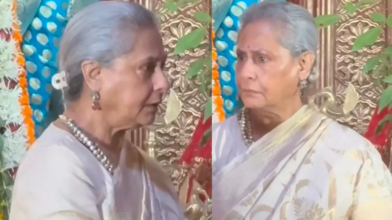 Jaya Bachchan Durga Puja Viral Video Jaya Bachchan Durga Puja Viral Video