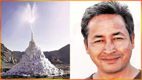 Sonam Wangchuk Ice Stupa
