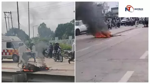 Lucknow News: लखनऊ-सुल्तानपुर हाईवे पर हादसा! ट्रक की टक्कर के बाद50 मीटर तक घिसटता चला गया बुजुर्ग, बाइक में लगी आग