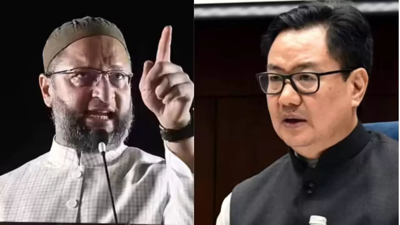 X पर भिड़े रिजिजू और ओवैसी, अल्पसंख्यक स्कॉलरशिप पर जोरदार बहस, सियासी गलियारों में मचा घमासान X पर भिड़े रिजिजू और ओवैसी, अल्पसंख्यक स्कॉलरशिप पर जोरदार बहस, सियासी गलियारों में मचा घमासान