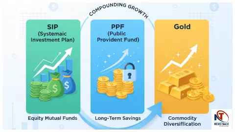 SIP, PPF या गोल्ड - 10,000 रुपये मासिक बचत से कौन बनेगा सबसे जल्दी करोड़पति?
