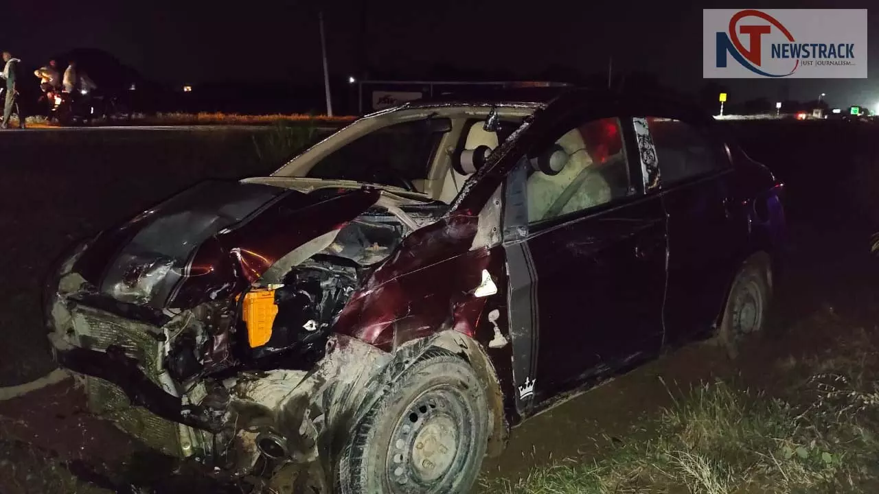 Hathras: Car rounds up two including retired soldier, one killed