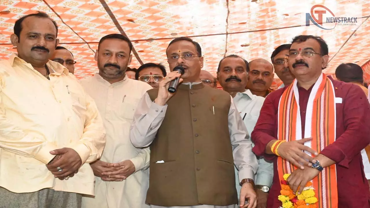 Opposition parties are obstructing the goal of developed India Dinesh Sharma