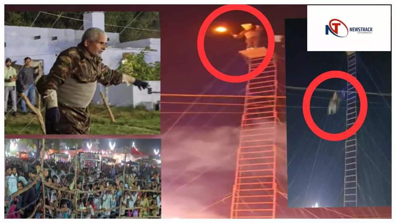 Bulandshahr News : बुलंदशहर के खुर्जा मेले में वृद्ध अग्नि मैन का डेंजर स्टंट Bulandshahr News : बुलंदशहर के खुर्जा मेले में वृद्ध अग्नि मैन का डेंजर स्टंट