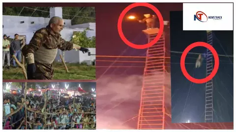 Bulandshahr News : बुलंदशहर के खुर्जा मेले में वृद्ध अग्नि मैन का डेंजर स्टंट Bulandshahr News : बुलंदशहर के खुर्जा मेले में वृद्ध अग्नि मैन का डेंजर स्टंट