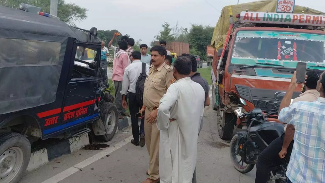 Cabinet ministers escort vehicle collided with DCM, four security personnel injured