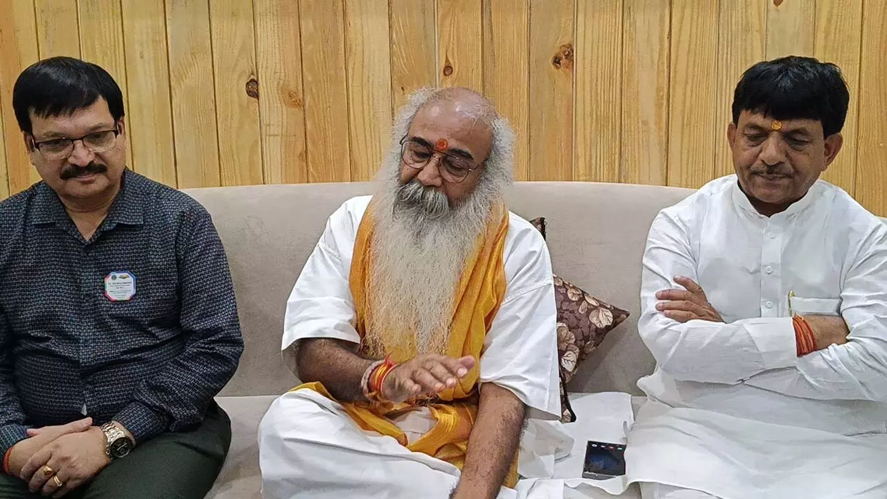 Acharya Pramod Krishnam accused of terrorists related to Samajwadi Party