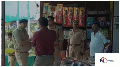 Unnao News : उन्नाव में दिवाली से पहले पटाखा बाजारों पर छापा, सुरक्षा मानकों की जांच तेज
