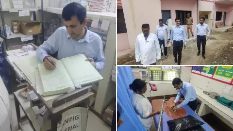 BKT CHC में मण्डलायुक्त का औचक निरीक्षण! एक्स-रे मशीन बंद...वार्मर पर खून के धब्बे देख भड़के, लापरवाही पर फूटा गुस्सा