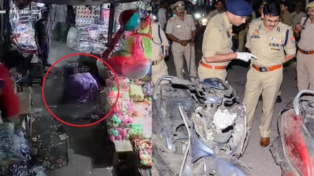कानपुर ब्लास्ट का सबसे भयानक वीडियो, विस्फोट में बुरी तरह जली महिला, मार्केट में बिना कपड़ो के...