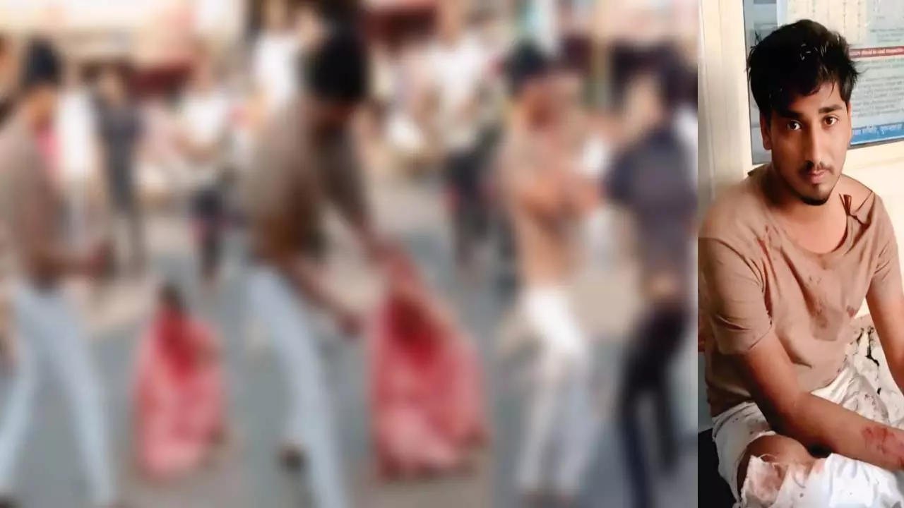Knife attack of psycho brother, brother beaten by public while hugging sister with knives, arrested