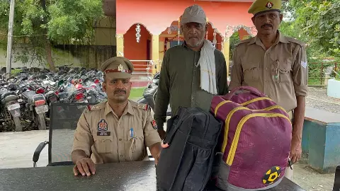 60-year-old smuggler arrested with 11.7 kg of ganja, was about to be taken to Prayagraj