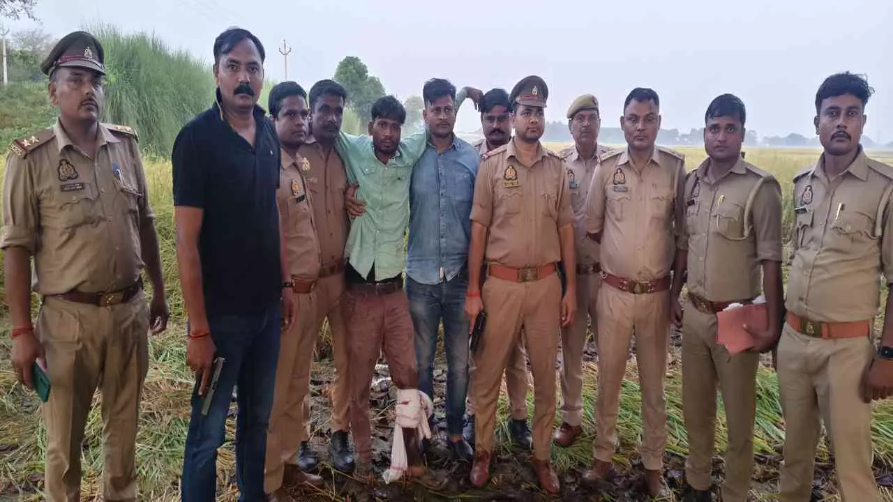 Kaushambi: सिराथू ब्लाइंड मर्डर 24 घंटे में सुलझा, मुठभेड़ में घायल आरोपी गिरफ्तार