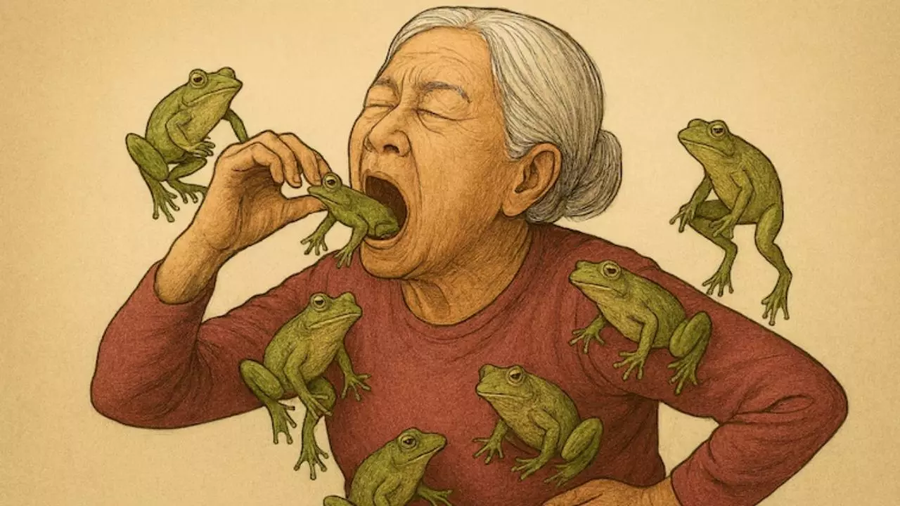Woman Eats Live Frogs Woman Eats Live Frogs
