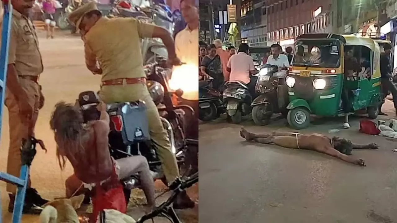 काशी में नागा साधु ने छुड़ाए पुलिस के पसीने, गाड़ी छोड़ भागने पर मजबूर हुआ दरोगा