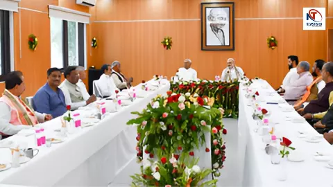बिहार चुनाव: NDA सीट बंटवारे पर जेपी नड्डा के आवास पर हाई-वोल्टेज मंथन, चिराग पासवान भी शामिल बिहार चुनाव: NDA सीट बंटवारे पर जेपी नड्डा के आवास पर हाई-वोल्टेज मंथन, चिराग पासवान भी शामिल