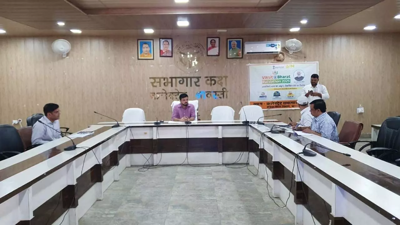 DM officials at meeting to review development works