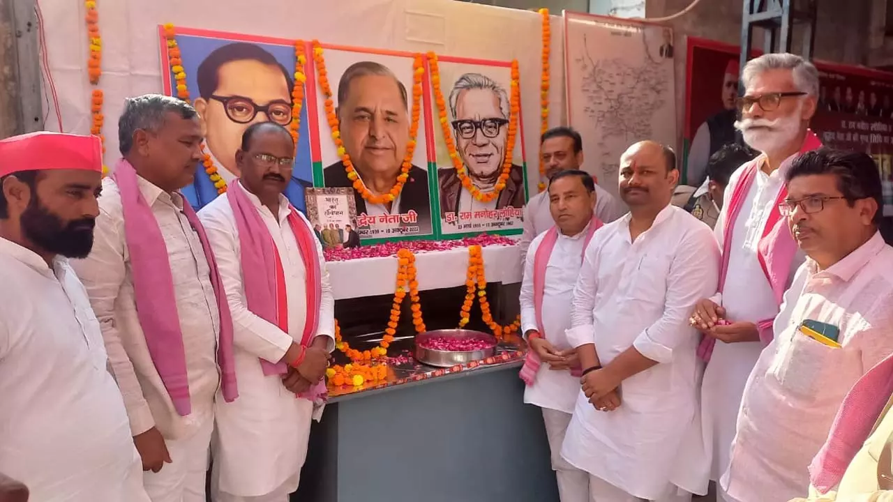 Procession on family deity Sahastrabahu Arjun Jayanti in Jaunpur