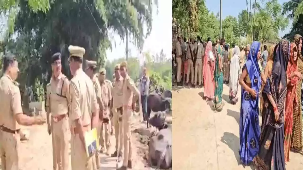 Shravasti News: नाली विवाद ने लिया हिंसक रूप, पिता की मौत, बेटा घायल — गांव में भारी पुलिस बल तैनाता