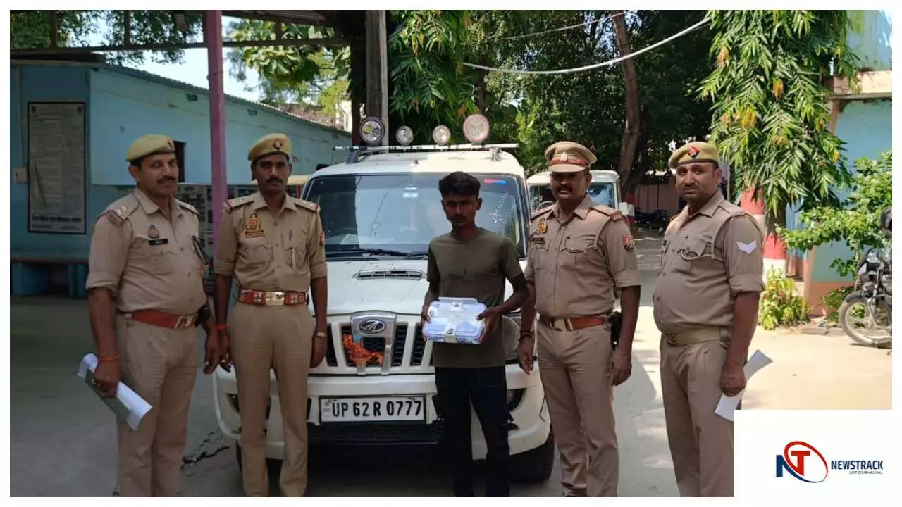 Chandauli News: अवैध हथियार के साथ स्कॉर्पियो सवार युवक गिरफ्तार, बिहार से लाया था असलहा