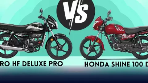 Hero HF Deluxe vs Honda Shine