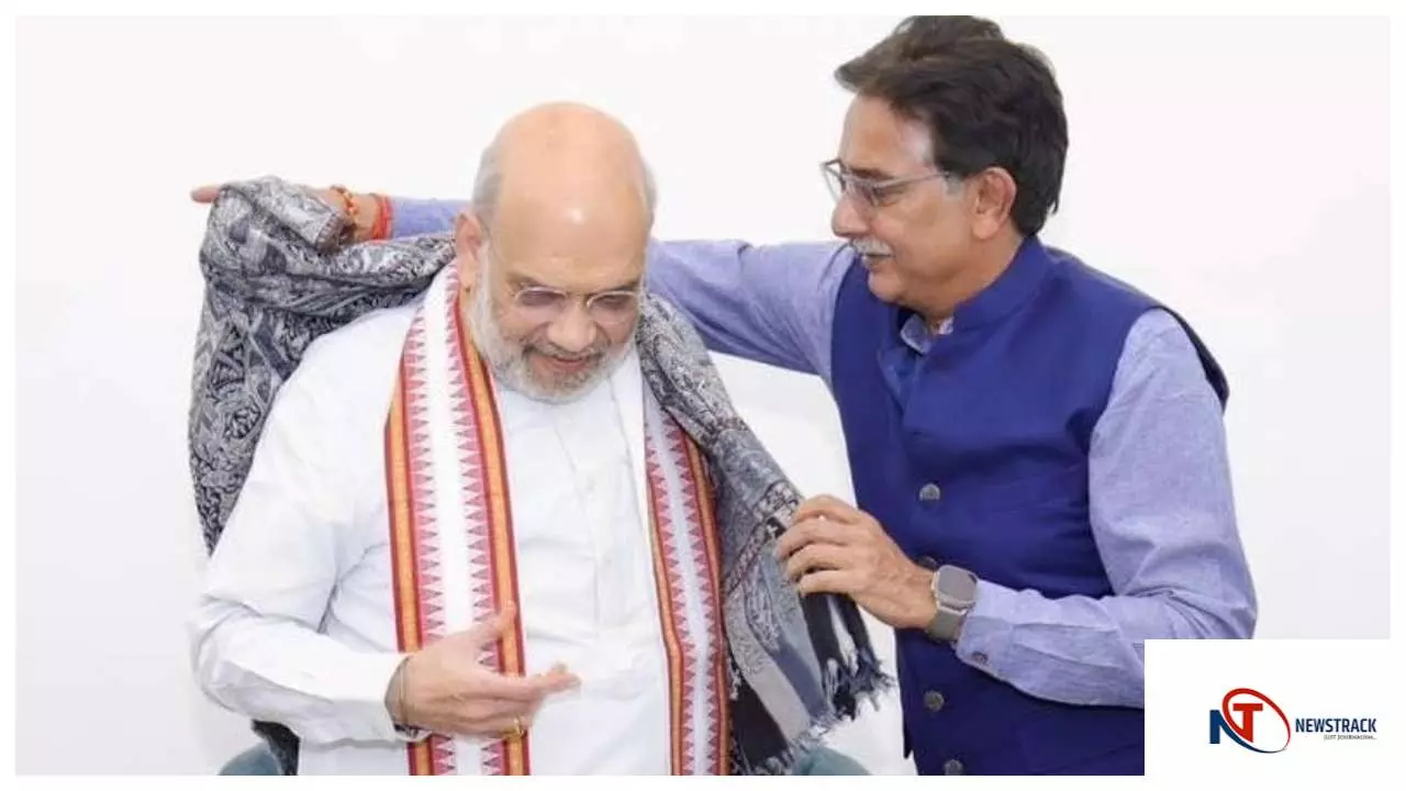 Jhansi News :सांसद अनुराग शर्मा की गृहमंत्री अमित शाह से भेंट—जनसेवा और विकास पर केंद्रित रही चर्चा