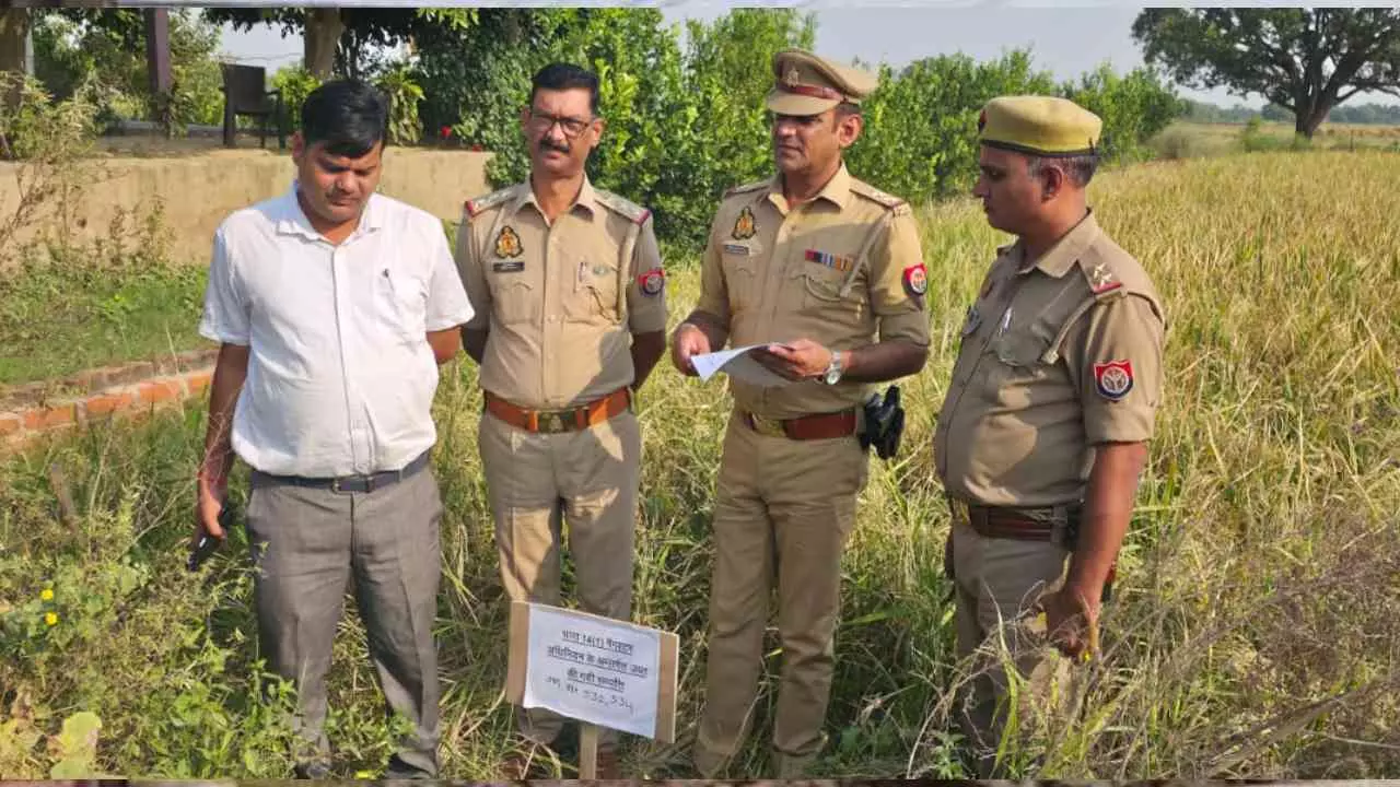 Etawah Police seizes 6 crore illegal property