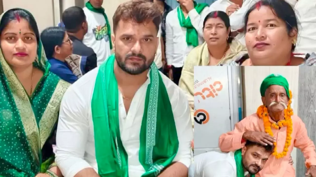 Khesari Lal Yadav Wife Chanda Devi Video