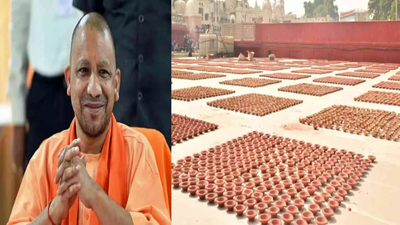 सीएम योगी के नेतृत्व में अयोध्या बनेगी विश्व की दीप नगरी, 56 घाटों पर सजे 28 लाख दीए, घाट संख्या-10 पर 80 हजार दीयों से ‘स्वास्तिक’ का आकार