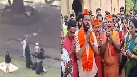 मुस्लिम महिलाओं ने पढ़ी नमाज...फिर हिंदू संगठन के कार्यकर्ताओं ने करवाया शुद्धीकरण, मचा बवाल; देखे वीडियो