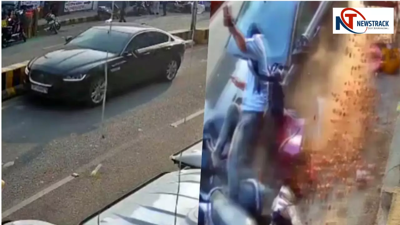 प्रयागराज में मौत की रफ्तार! दिवाली से पहले जगुआर ने रौंदे लोग, CCTV फुटेज आया सामने; कामधेनु स्वीट्स के बेटे पर केस