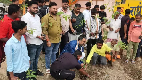 Sonbhadra:पेड़ हैं तो प्राण हैं” अभियान से हरा-भरा होगा सोनभद्र, 415 गाँवों में 75 हजार पौधे वितरित