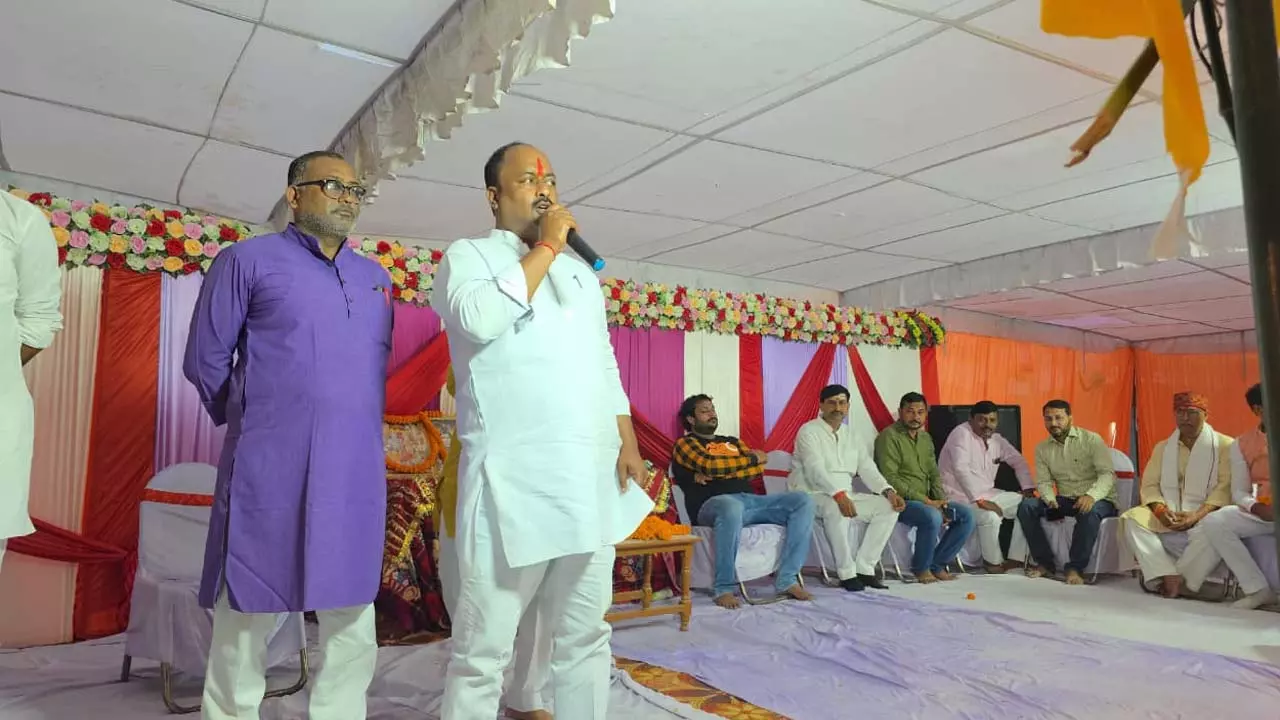 Grand Chhath Festival at Tameshwarnath Dham, Zila Panchayat Chairman Baliram Yadav Grand Chhath Festival at Tameshwarnath Dham, Zila Panchayat Chairman Baliram Yadav