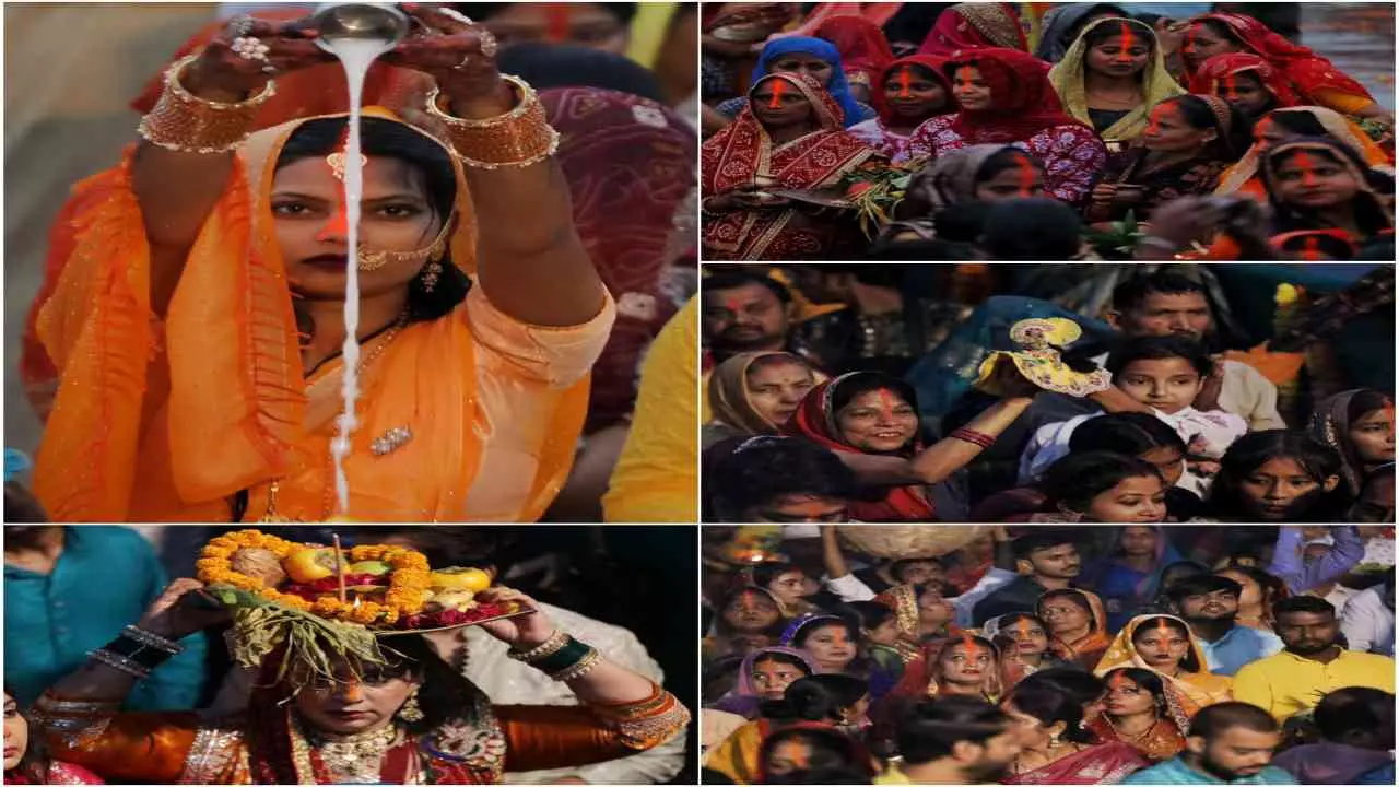 Lucknow News: उगते सूर्य को अर्घ्य के साथ संपन्न हुआ छठ, श्रद्धा और समर्पण में डूबे घाट