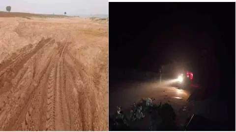 Sonbhadra: सोनभद्र-एमपी बॉर्डर पर सोन नदी में जारी अवैध खनन, एनजीटी के आदेशों की उड़ रही धज्जियां
