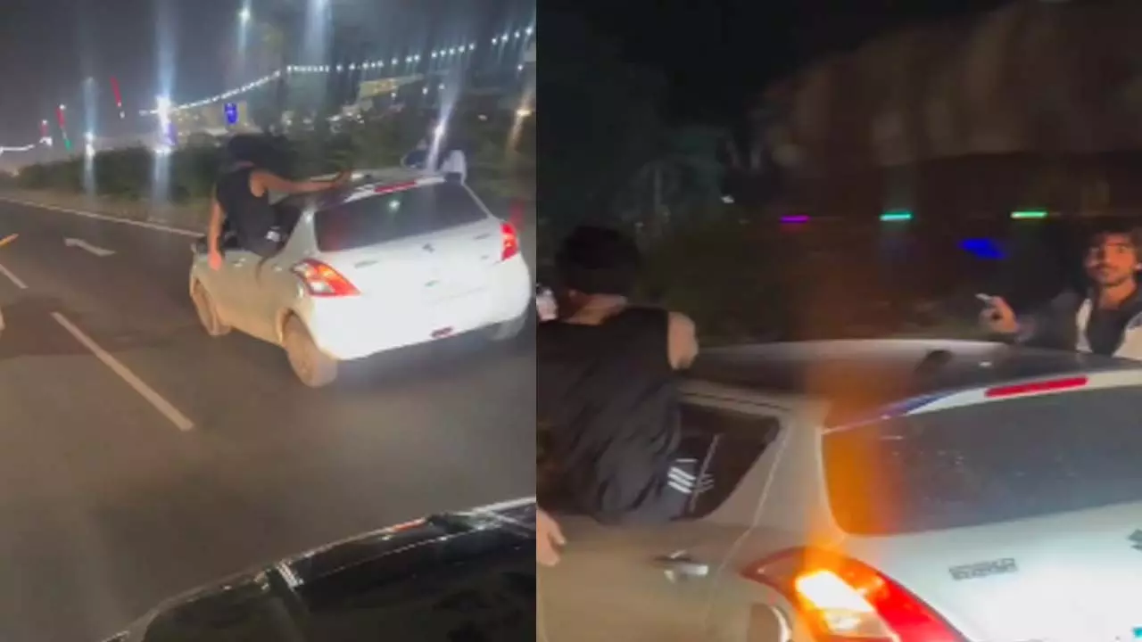 Stunt in VIP style in Hapur, police find car owner with Rs 31,500 invoice Stunt in VIP style in Hapur, police find car owner with Rs 31,500 invoice