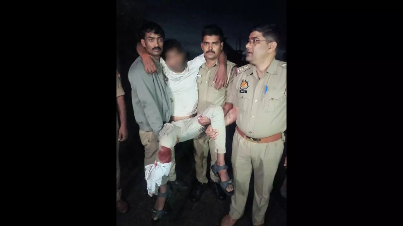 Fatehpur News: लूट गिरोह के तीन सदस्यों से पुलिस की मुठभेड़, एक बदमाश के पैर में लगी घायल, दो को पकड़ा Fatehpur News: लूट गिरोह के तीन सदस्यों से पुलिस की मुठभेड़, एक बदमाश के पैर में लगी घायल, दो को पकड़ा