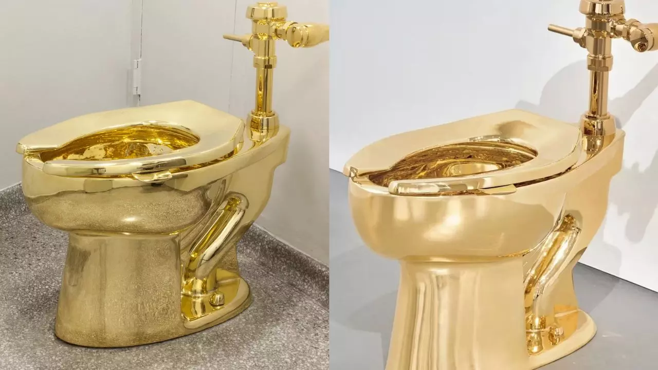अरे बाप रे! सोने का टॉयलेट... नाम है अमेरिका, कीमत सुन उड़ जायेंगे होश; देखें वीडियो अरे बाप रे! सोने का टॉयलेट... नाम है अमेरिका, कीमत सुन उड़ जायेंगे होश; देखें वीडियो