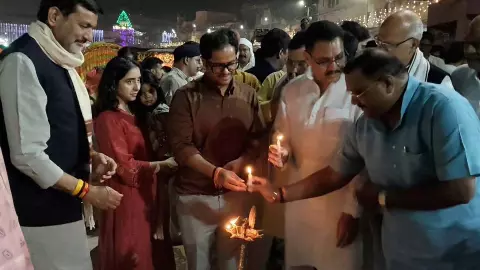 Chitrakoot lights up with diyas on Dev Uthani Ekadashi celebration