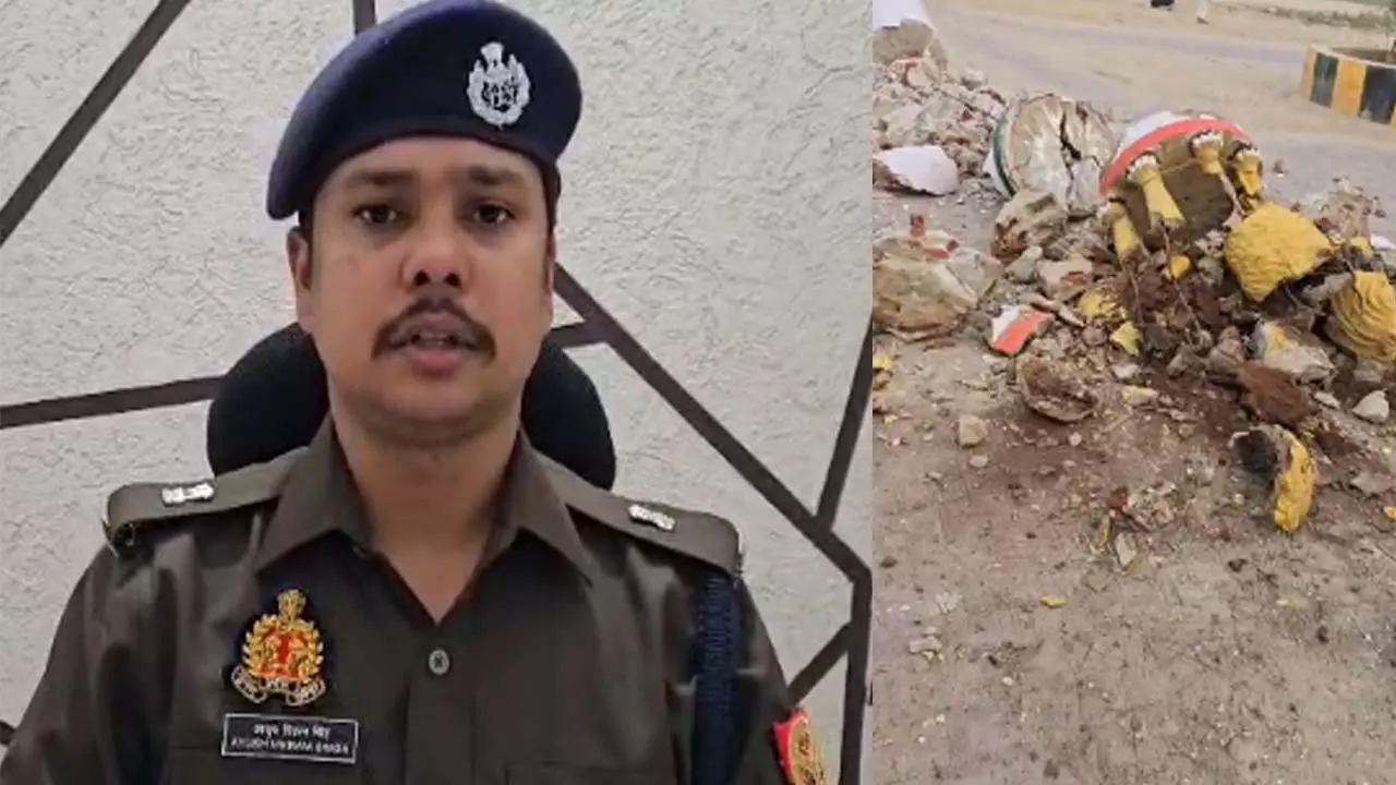 Ashok pillar damaged at Nauchandi Maidan in Meerut, Hindu organizations celebrate