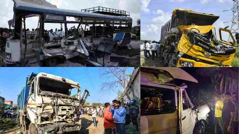 24 घंटे, 5 भयंकर हादसे! पल भर में 60 जिंदगियां राख, जयपुर से तेलंगाना-UP तक मौत का भयानक खेल